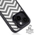 Silver Chevron iPhone 15 Kickstand Case